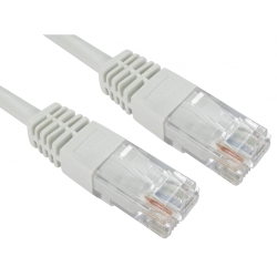 Spire Moulded CAT5e UTP Patch Cable, 1 Metre, Full Copper, White
