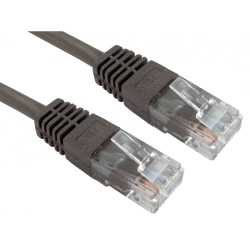 Spire Moulded CAT5e Patch Cable, 2 Metres, Full Copper, Brown