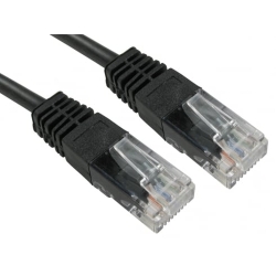 Spire Moulded CAT5e Patch Cable, 5 Metres, Full Copper, Black