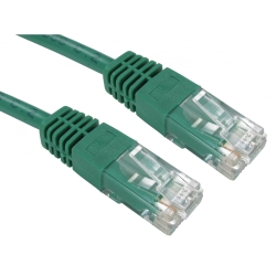 Spire Moulded CAT5e Patch Cable, 5 Metres, Full Copper, Green