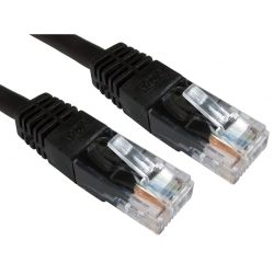 Spire Moulded CAT6 Patch Cable, 3 Metres, Full Copper, Black