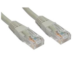 Spire Moulded CAT6 Patch Cable, Full Copper, 5 Metres, Grey