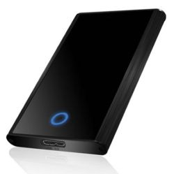 Icy Box (IB-273STU3) External 2.5inch SATA Drive Caddy, USB 3.0, USB Powered, SSD/HDD up to 9.5mm, Aluminium External Caddies