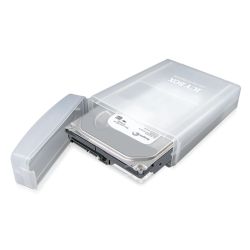 Icy Box IB-AC602A 3.5 Hard Drive Anti-Shock Protective Box, FallDustSplash Protection, Stackable