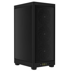 Corsair 2000D Airflow Mini ITX Gaming Case, Steel Mesh Panels, Up to 8x Fans, Triple-Slot GPU Support, USB-C, Requires SFXSFX-L PSU, Black