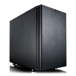 Fractal Design Define Nano S (Black Solid) Quiet PC Case, Mini ITX, 2 Fans, ATX PSU & 315mm GPU Support, 280mm Watercooling, Up to 4 HDD/SSD Cases