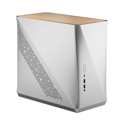 Fractal Design Era ITX (Silver & White Oak) Compact Case w/ OakTop Panel, Mini ITX, ATX/SFX PSU & 295mm GPU Support, 240mm Watercooling, USB-C Cases