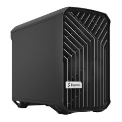 Fractal Design Torrent Nano Black Solid Case, Mini ITX, 1 Fan, ATX PSU & 335mm GPU Support, 280mm Watercooling, Front Grille, USB-C