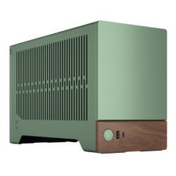 Fractal Design Terra Jade SFF PC Case, Mini ITX, Walnut Front, Anodized Aluminium Exterior, 322mm GPU Support, Requires SFXSFX-L PSU, USB-C