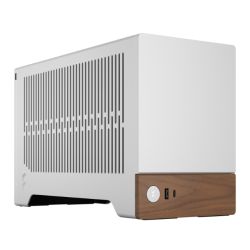 Fractal Design Terra Silver SFF PC Case, Mini ITX, Walnut Front, Anodized Aluminium Exterior, 322mm GPU Support, Requires SFXSFX-L PSU, USB-C