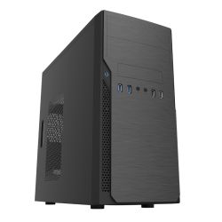 CiT Classic Micro ATX Case, 500W, 2x USB 3.0, 8cm Fan, Supports Kensington Lock, Black