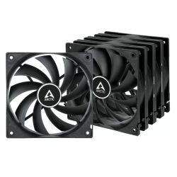 Arctic_F12_12cm_PWM_PST_Case_Fan_5_Pack_Black_9_Blades_Fluid_Dynamic_230-1350_RPM