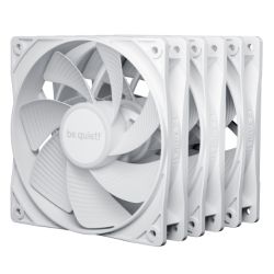 Be Quiet! BL136 Pure Wings 3 120mm PWM Reverse Blade Case Fans 3 Pack, Rifle Bearing, 1500 RPM, White