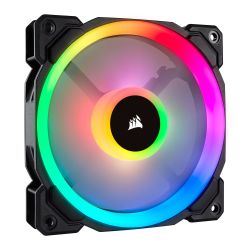 Corsair LL120 12cm PWM RGB Case Fan, 16 LED RGB Dual Light Loop, Hydraulic Bearing Cooling