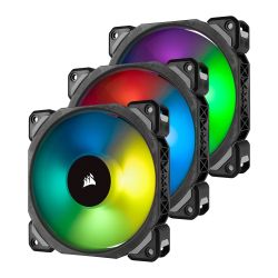 Corsair ML120 Pro 12cm PWM RGB Case Fans x3, Magnetic Levitation Bearing, Lighting Node PRO Kit Included Cooling
