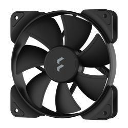 Fractal Design Aspect 12 12cm Case Fan, Rifle Bearing, Supports Chaining, Aerodynamic Stator Struts, 1200 RPM, Black Cooling