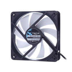 Fractal Design Silent Series R3 12cm Case Fan, Rifle Bearing, 1200 RPM, Black/White Cooling