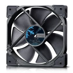 Fractal Design Venturi HP-12 PWM 12cm Case Fan Fluid-Dynamic Bearing, Counter-balanced Magnet, 400-1800 RPM, Black Cooling