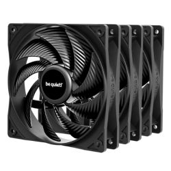 Be Quiet! BL140 Pure Wings 3 PWM High Speed 120mm Case Fans 3 Pack, Rifle Bearing, 2100 RPM, Black