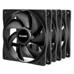Be Quiet! BL141 Pure Wings 3 120mm PWM Case Fans 3 Pack, Rifle Bearing, 1600 RPM, Black