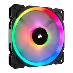 Corsair LL140 14cm PWM RGB Case Fan, 16 LED RGB Dual Light Loop, Hydraulic Bearing Cooling