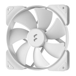 Fractal Design Aspect 14 14cm Case Fan, Rifle Bearing, Supports Chaining, Aerodynamic Stator Struts, 1000 RPM, White Cooling