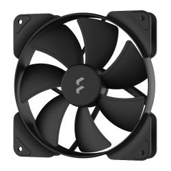 Fractal Design Aspect 14 PWM 14cm Case Fan, Rifle Bearing, Supports Chaining, Aerodynamic Stator Struts, 500-1700 RPM, Black Cooling