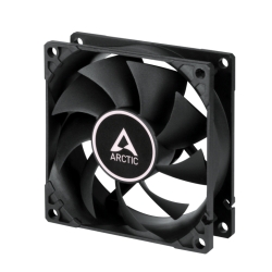 Arctic F8 PWM PST CO 8cm Case Fan for Continuous Operation, Black, 9 Blades, Dual Ball Bearing