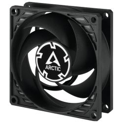 Arctic P8 Silent Pressure-optimised Extra Quiet 8cm Case Fan, Black, Fluid Dynamic, 1600 RPM
