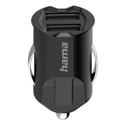 Hama 5V10.5W Dual USB-A Car Adapter, 2 x USB-A Ports