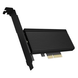 Icy Box IB-PCI208-HS PCIe 4.0 x4 NVMe Converter Card, Supports M.2 2230426080, Aluminium Heatsink, FullLow Profile Brackets