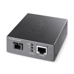 TP-LINK (TL-FC111A-20) 10/100 Mbps WDM Media Converter, up to 20km, 802.3u 10/100Base-TX, 100Base-FX, Single-Mode, Half-Duplex/Full-Duplex Media Converters