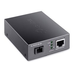 TP-LINK TL-FC311B-20 Gigabit WDM Media Converter, Fiber up to 20km, Auto-Negotiation RJ45 Port, GB SC Fiber Port, 1310 nm TX, 1550 nm RX
