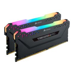 Corsair Vengeance RGB Pro 16GB Memory Kit (2 x 8GB), DDR4, 3000MHz (PC4-24000), CL15, XMP 2.0, Black Memory - Desktop