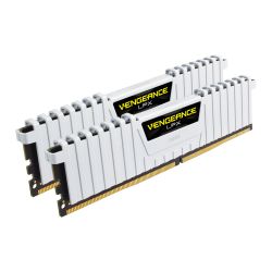 Corsair Vengeance LPX 16GB Kit (2 x 8GB), DDR4, 3000MHz (PC4-24000), CL16, XMP 2.0, DIMM Memory, White Memory - Desktop