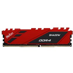 Netac Shadow Red, 16GB, DDR4, 3200MHz PC4-25600, CL16, DIMM Memory