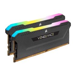 Corsair Vengeance RGB Pro SL 16GB Memory Kit (2 x 8GB), DDR4, 3600MHz (PC4-28800), CL18, XMP 2.0, Black Memory - Desktop
