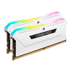 Corsair Vengeance RGB Pro SL 32GB Memory Kit (2 x 16GB), DDR4, 3600MHz (PC4-28800), CL18, XMP 2.0, White Memory - Desktop