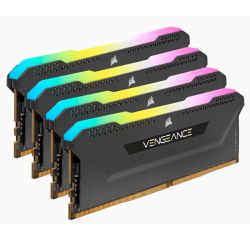 Corsair Vengeance RGB Pro SL 64GB Memory Kit (4 x 16GB), DDR4, 3200MHz (PC4-25600), CL16, XMP 2.0, Black Memory - Desktop
