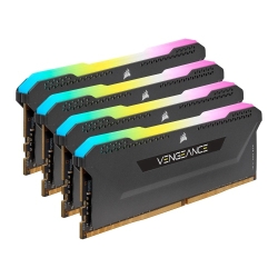 Corsair Vengeance RGB Pro SL 64GB Memory Kit (4 x 16GB), DDR4, 3600MHz (PC4-28800), CL18, XMP 2.0, Black Memory - Desktop