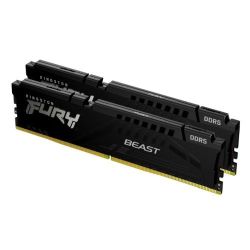 Kingston Fury Beast 16GB Kit 2 x 8GB, DDR5, 5200MHz, CL40, 1.25V, ECC, XMP 3.0, PMIC, DIMM Memory