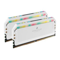 Corsair Dominator Platinum RGB 32GB Kit 2 x 16GB, DDR5, 5600MHz, CL36, 1.25V, XMP 3.0, PMIC, White, DIMM Memory, White