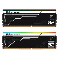 Netac Shadow II RGB Black 32GB Kit 2 x 16GB, DDR5, 5600MHz, CL40, AMD EXPO & Intel XMP 3.0, ECC, PMIC, DIMM Memory