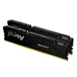 Kingston Fury Beast 32GB Kit 2 x 16GB, DDR5, 6000MHz, CL30, 1.4V, ECC, PMIC, AMD EXPO & Intel XMP 3.0, Black, DIMM Memory