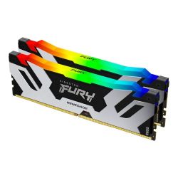 Kingston Fury Renegade RGB 32GB Kit 2 x 16GB, DDR5, 7600MHz, CL38, 1.45V, ECC, XMP 3.0, PMIC, DIMM Memory, BlackSilver