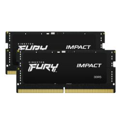 Kingston Fury Impact 32GB Kit 2 x16GB, DDR5, 5600MHz PC5-44800, CL40, 1.1V, Intel XMP 3.0, SODIMM Memory