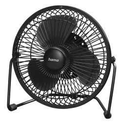 Hama Metal USB Powered 6 Desk Fan, 360° Tilt, 2 Speed Levels