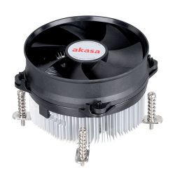 Akasa AK-CCE-7105EP Ultra Quiet Aluminium Heatsink and Fan, Intel 1200115X775, Ultra Quiet PWM Fan, 95W TDP