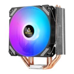 Antec A400i Neon Lighting Heatsink & Fan, Intel & AMD Sockets, PWM RGB Silent Fan, 4 Direct Touch Heatpipes, 150W TDP