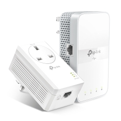 TP-LINK TL-WPA7617 KIT AC1200 Wireless Dual Band Powerline Adapter Kit, AV2 1000, AC Pass Through, 1-Port